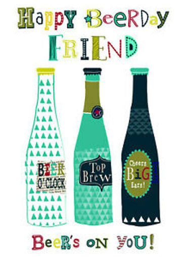 Picture of HAPPY BEERDAY FRIEND CARD